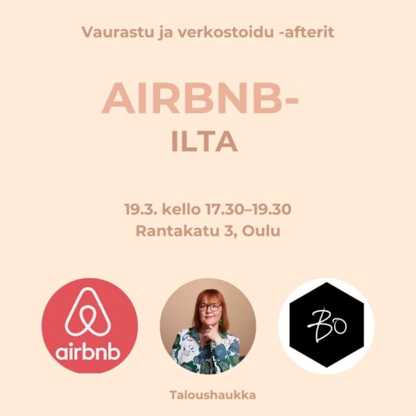 Vaurastu ja verkostoidu -afterit: AIRBNB-ILTA